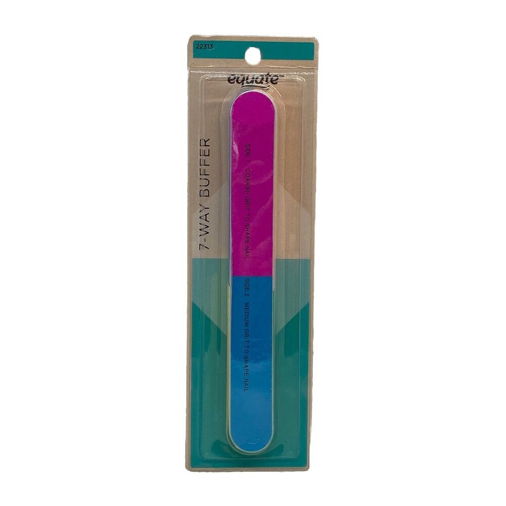 Equate Fingernail 6” Length Buffer and File with 7 Grit Surfaces and Steps New